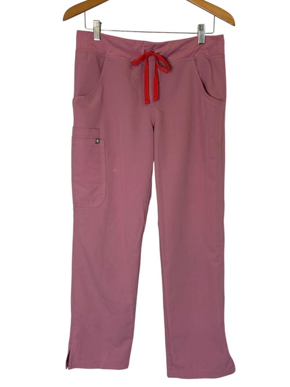 Figs Kade Cargo Straight Leg Scrub Pants Chalk Pink PO 1783 Size S/P